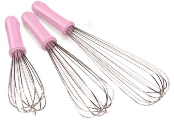 Batedor tipo Pêra 30 cm - Fouet - Rosa - Solrac - Imagem 2